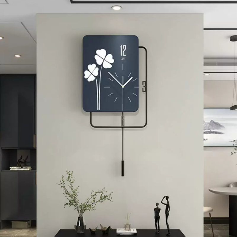 Luxury Lifestyle Aesthetics - ساعة حائط بأسلوب صيني بسيط، تصميم