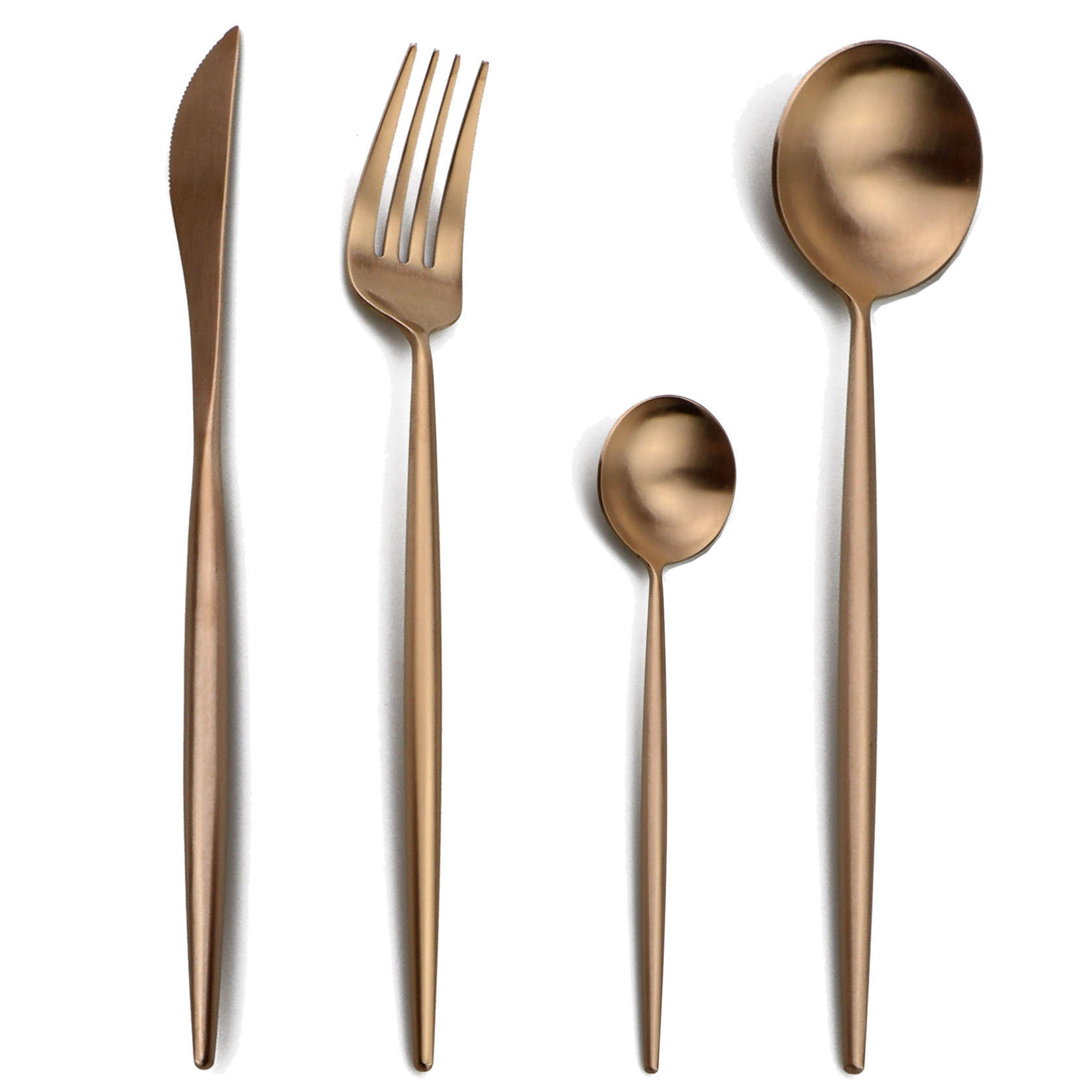 Gold Plated Cutlery - طقم أدوات مائدة من الذهب الوردي