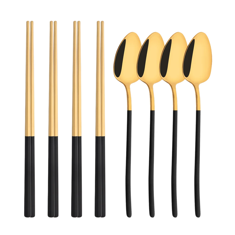 Gold Plated Cutlery - طقم أدوات مائدة كوري من الفولاذ