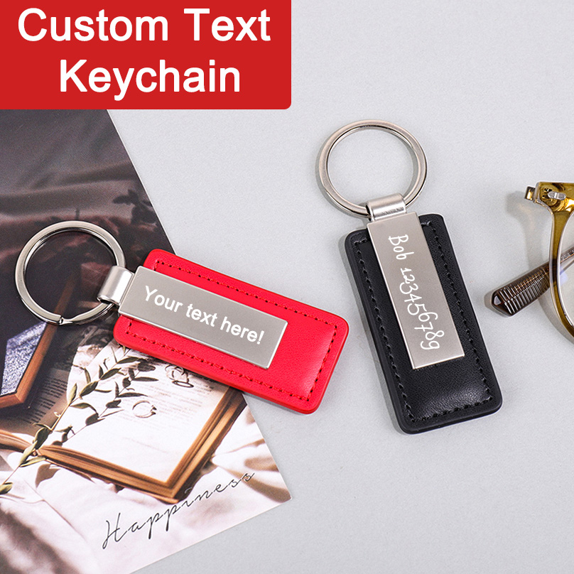 سلسلة مفاتيح مخصصة من الجلد ال - مراجعة Personalized Engraved Gift وسعره