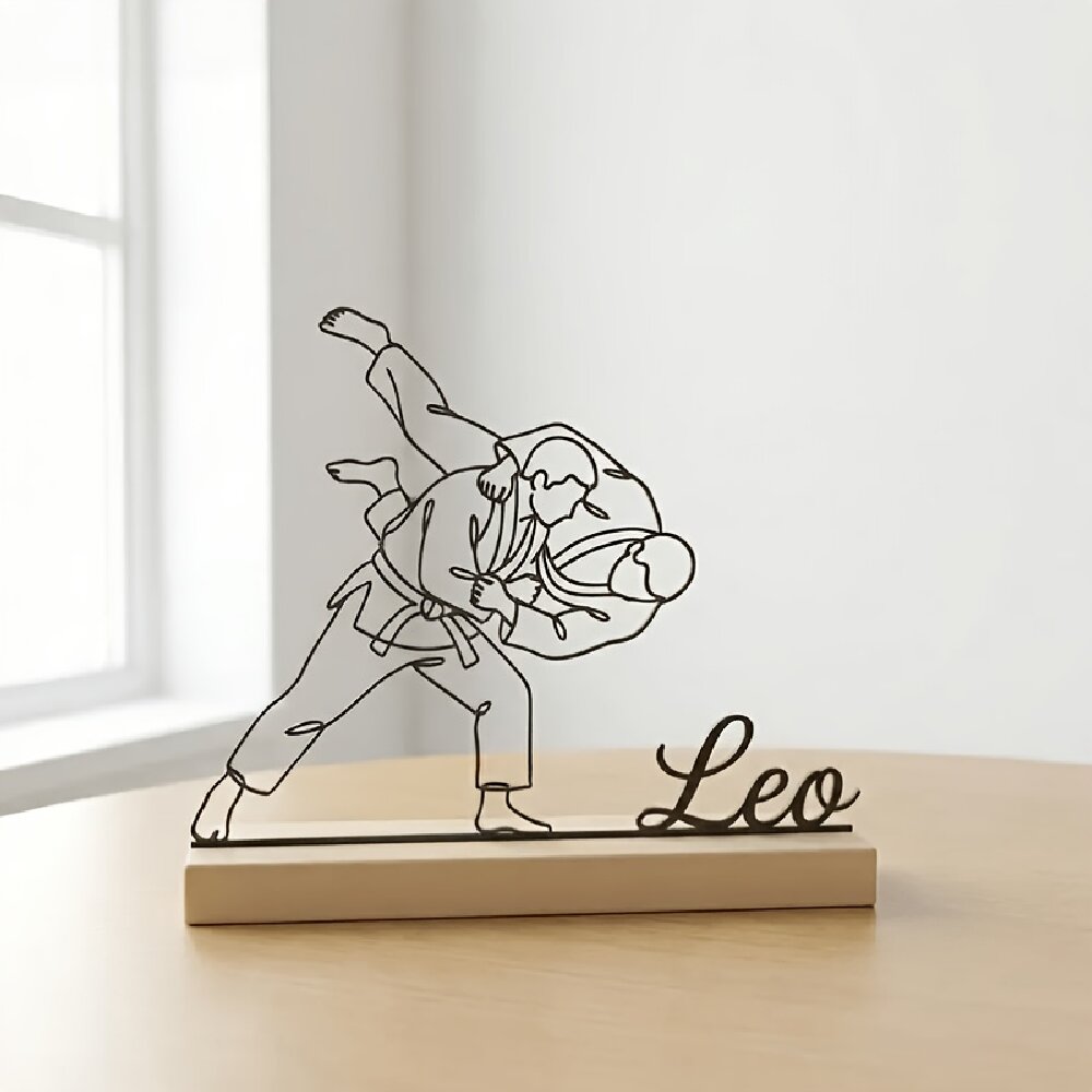 تمثال جودو فنون قتالية منقوش ح - مراجعة Personalized Engraved Gift وسعره