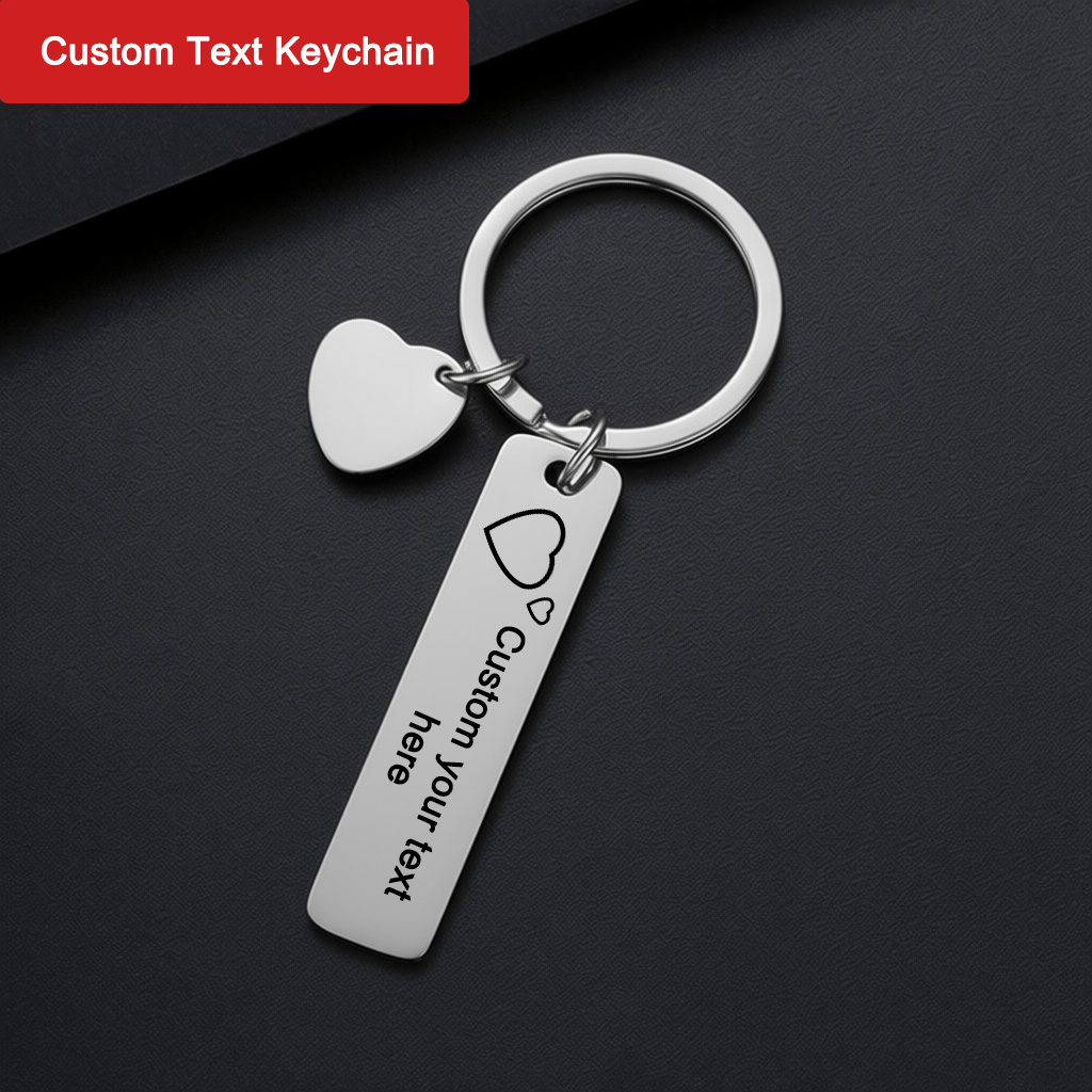 سلسلة مفاتيح مخصصة مع نص حسب ا - مراجعة Personalized Engraved Gift وسعره