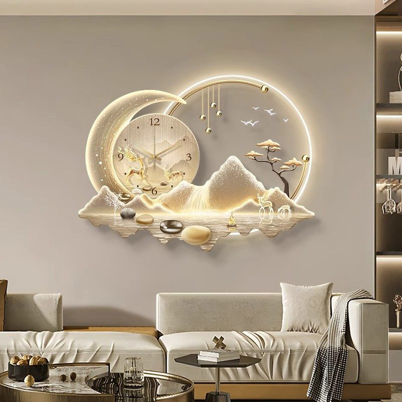 ساعة حائط فنية بإضاءة LED، تصم - مراجعة Luxury Lifestyle Aesthetics وسعره
