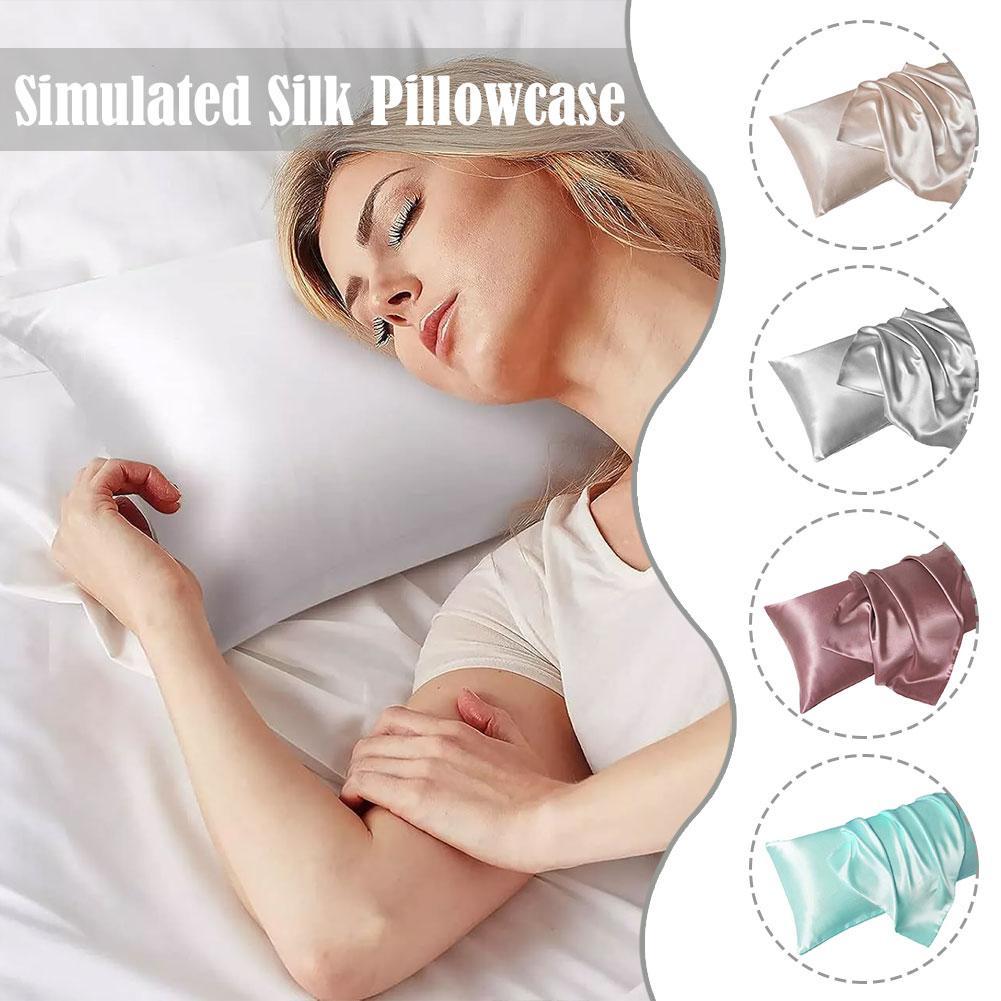 الفاخرة كيس وسادة من الساتان ل - مراجعة Silk Pillowcase Set وسعره
