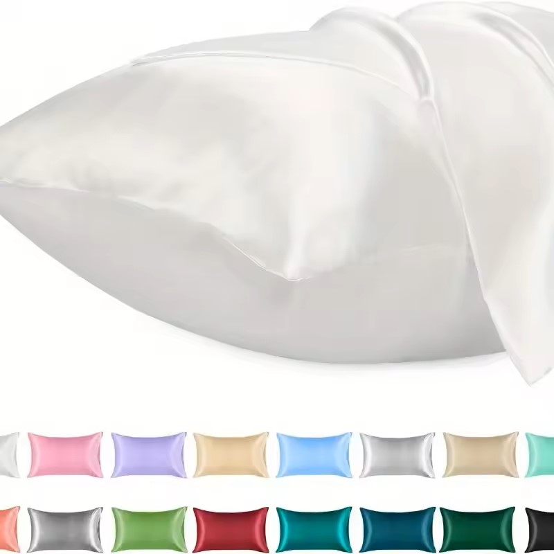 غطاء وسادة من الساتان للشعر مش - مراجعة Silk Pillowcase Set وسعره