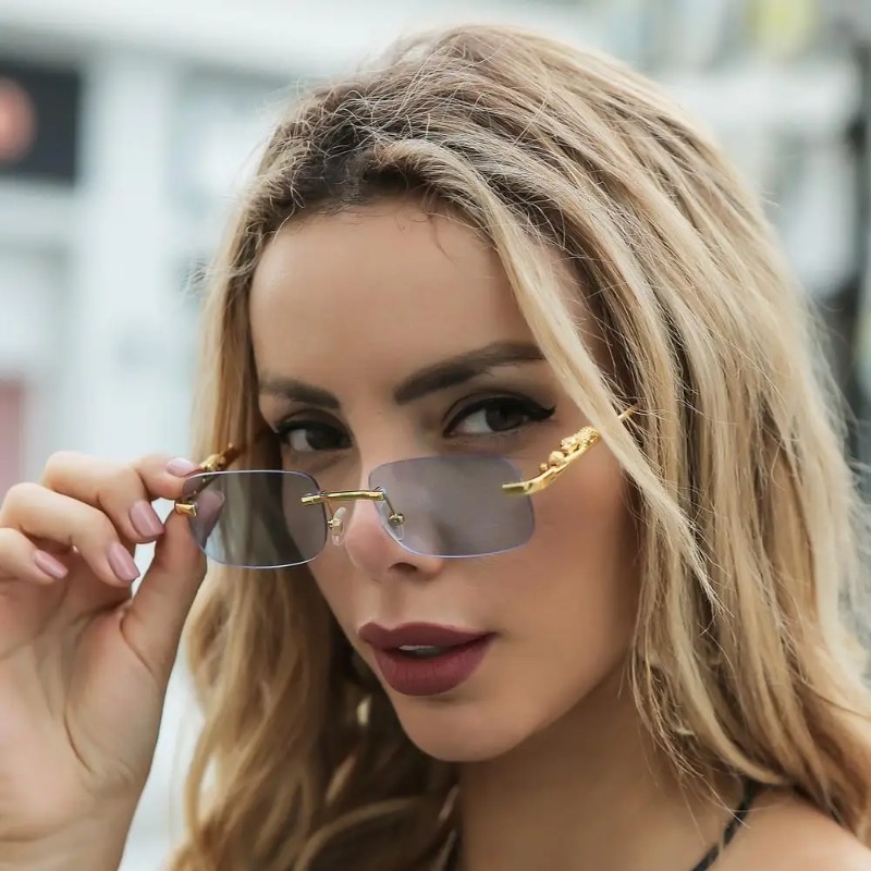 نظارات شمسية مربعة بدون إطار ل - مراجعة Luxury Zone وسعره